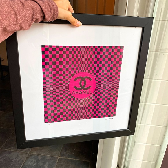 Chanel Wall Art Pink Chanel Wall Art Pink